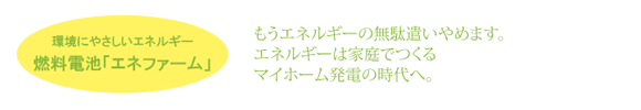 燃料電池「エネファーム」